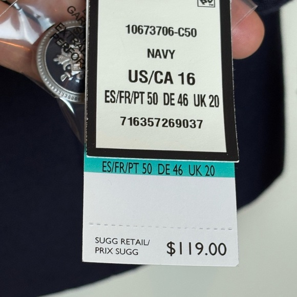 Nine West Dark Blue Women's Blazer - Picture 5 of 6